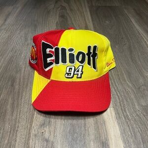 💥SOLD💥Vintage 90s Bill Elliott #94 McDonalds Racing Hat AJD Snapback Cap 1995